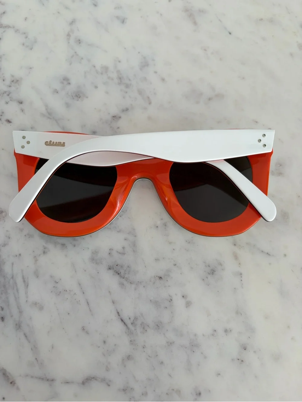 Celine Marta White Sunglasses